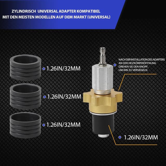 Detalle 1 de Kühlsystemtester 34-teilig mit Adapterset 35 mm
