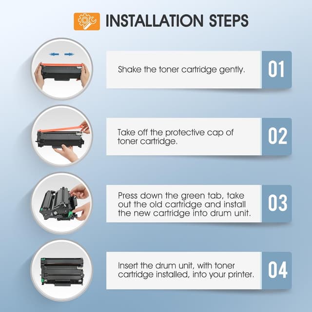 Detalle 2 de TN760 Compatible Toner (TN-760 / TN-730) for Brother Printers—2-Pack Black High-Yield Cartridges