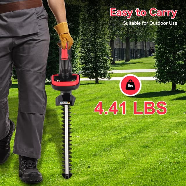 Thumbnail 3 de Tagliasiepi a batteria 48 cm Brushless con 2 batterie da 2000 mAh e distanza denti 15 mm