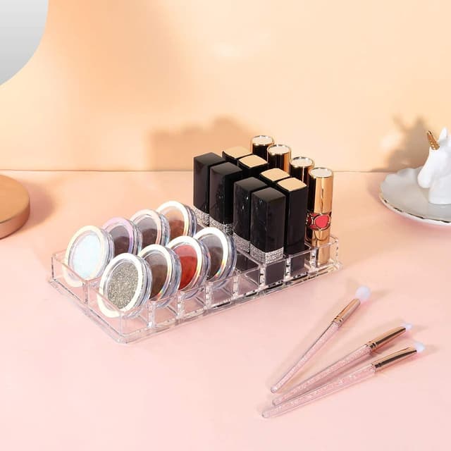 Detalle 2 de Luxspire acrylic eyeshadow organiser 16 slots