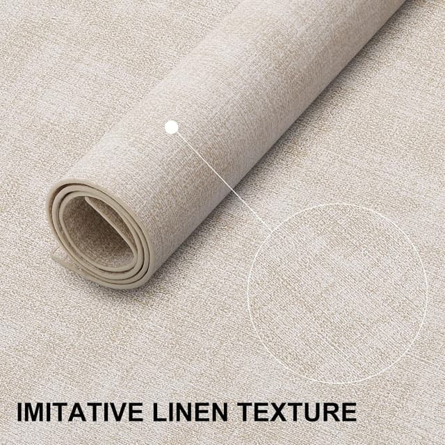 Detalle de homing Faux Leather Heat Resistant Placemats (6-Pack) — Waterproof, Wipeable Dining Place Mats, Beige