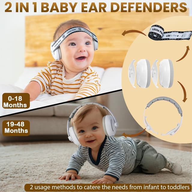Thumbnail 3 de Dekukar 2-in-1 baby ear defenders, 26 dB