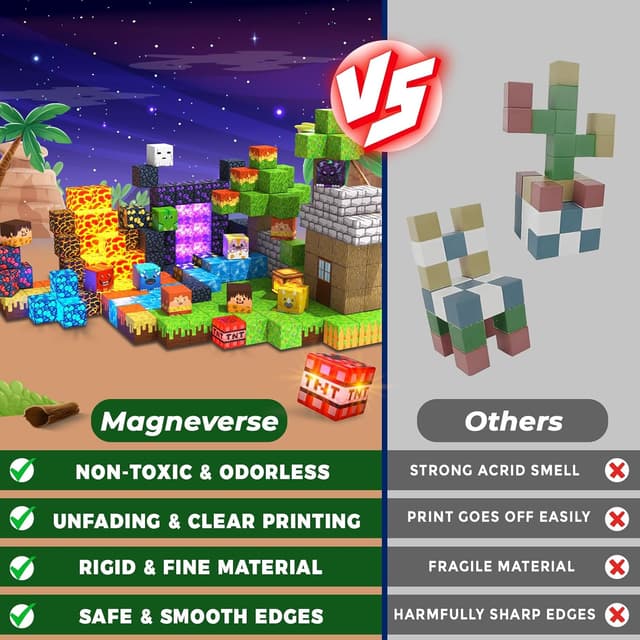 Thumbnail 4 de 300 PCS Magnetic Blocks Toy Set 🧩