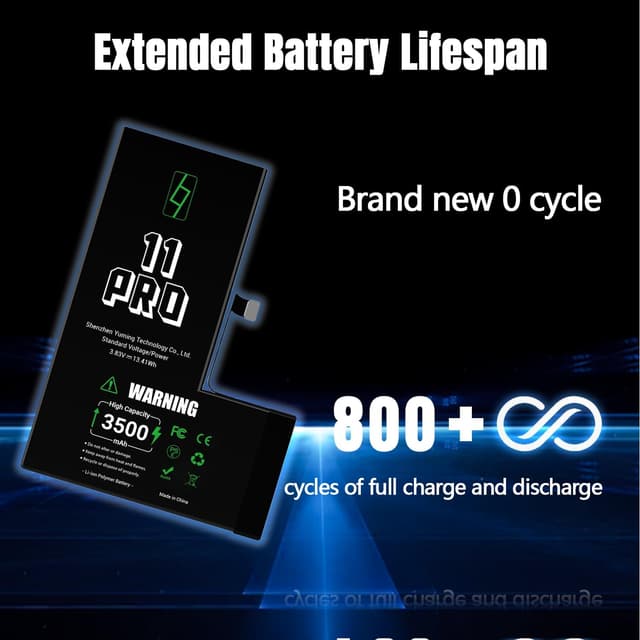 Thumbnail 4 de GOLDWANGWANG Batería iPhone 11 Pro 🔋 3500mAh Kit Reparación