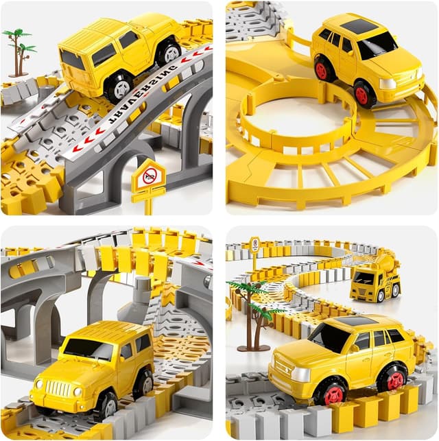Thumbnail 5 de iHaHa Construction Race Track Set for Ages 3–6