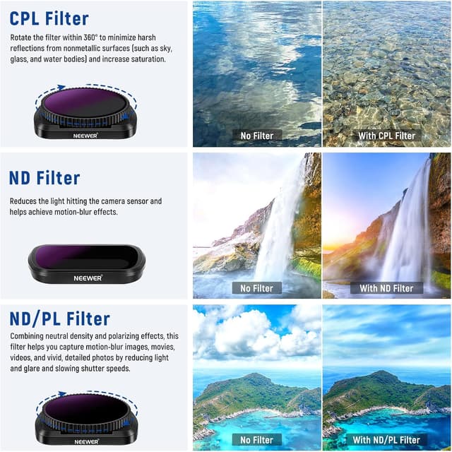 Detalle de DJI Osmo Pocket magnetic lens filter kit