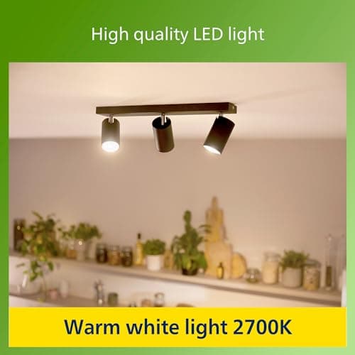 Detalle 2 de Philips Bombilla LED GU10 2,1 W 375 lm, luz cálida 2700 K, Clase A