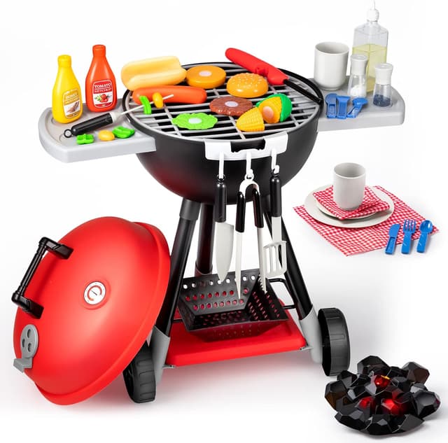 Detalle de JOYIN 34 PCS Kitchen Toy Set Kids BBQ Playset