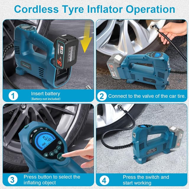 Thumbnail 4 de QUPERR Portable Tyre Inflator 10.34 Bar