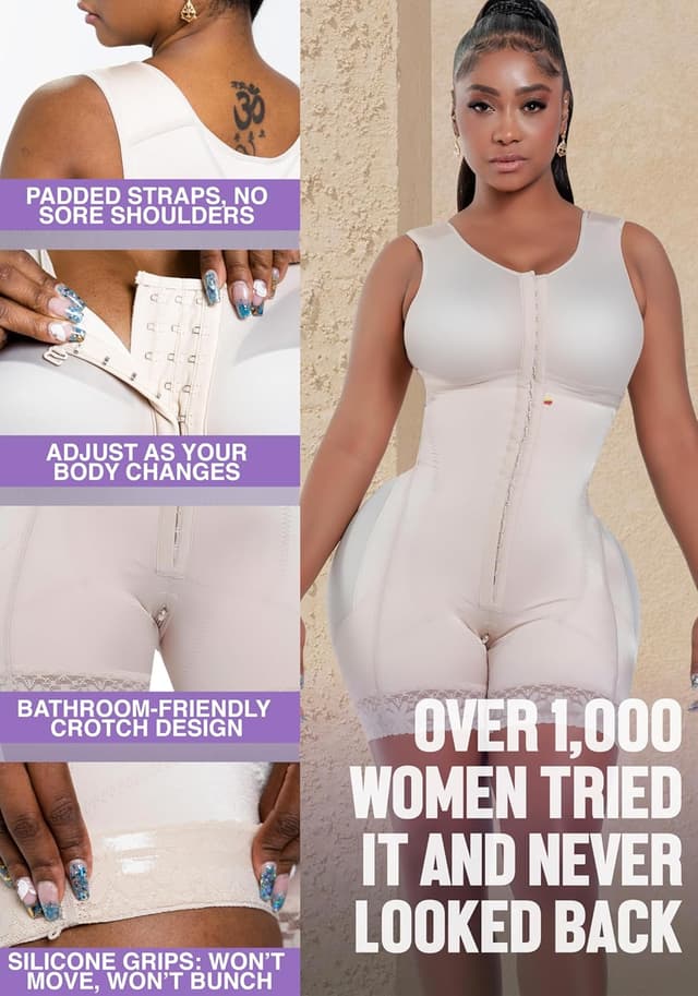 Detalle 2 de Snatched Body Stage 2 Faja with Bra (BBL Body Shapewear) for Post-Op & Everyday Compression