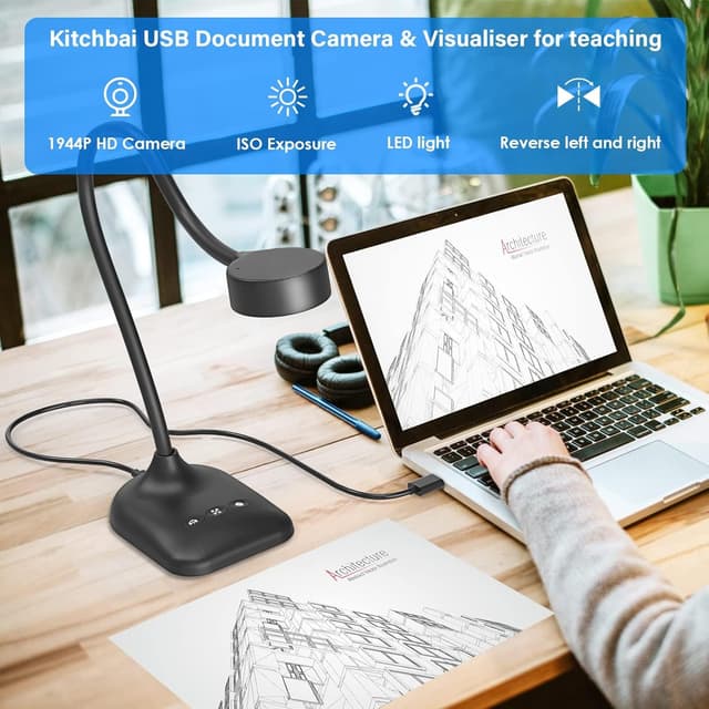 Thumbnail 1 de Kitchbai Visualiser USB document camera for teaching