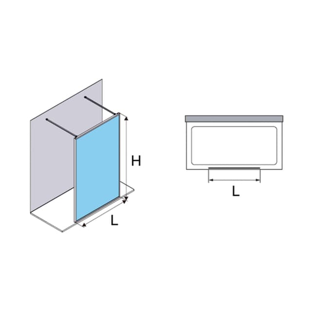 Thumbnail 3 de Profiltek Nordic FN-2010 mampara 8 mm 195 cm