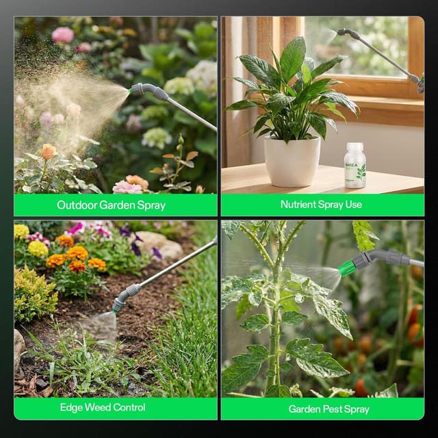 Detalle 2 de VIVOSUN spruzzatore a pressione con pompa da 5 litri e 3 ugelli