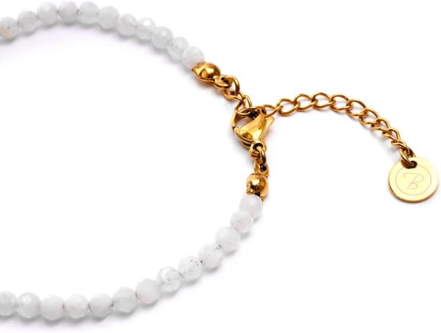 Detalle 2 de BERGERLIN Fußkettchen mit Mondstein, 925