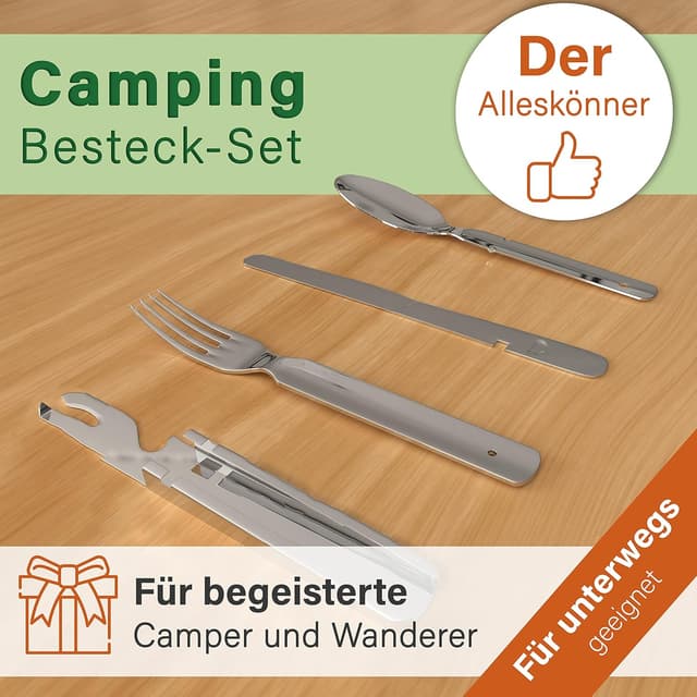 Detalle de Klassisches Bundeswehr Besteckset 4-teilig