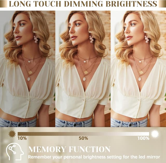 Thumbnail 4 de ROLOVE 22x20 Lighted Vanity Mirror