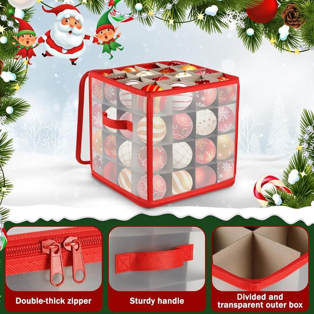 Thumbnail 1 de Ruibinlee Kugelaufbewahrung 64er Box 4-lagig 🎄