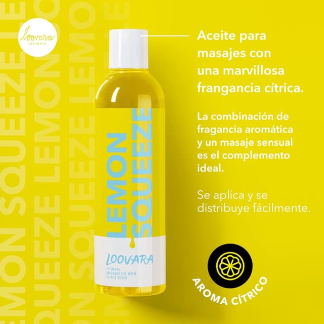 Thumbnail 2 de Loovara Aceite de Masaje 250 ml 🍋 - Estimulante Cítrico