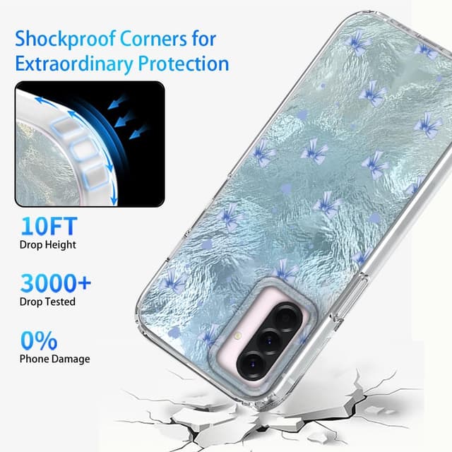 Detalle 2 de Tedyhulle Galaxy A56 5G Hülle mit Glitzer