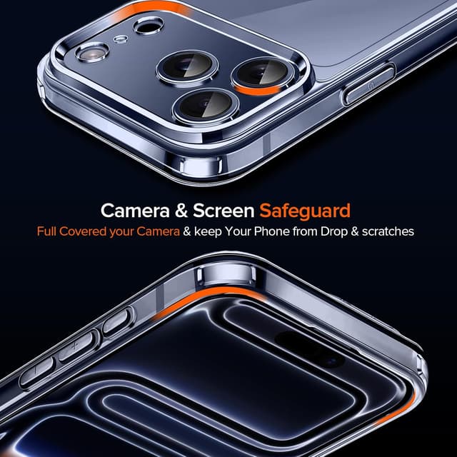 Thumbnail 5 de ivoler Funda Transparente iPhone 17 Pro MAX + 2 Cristales