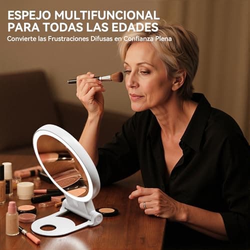 Thumbnail 5 de Auxmir Espejo Maquillaje con Luz Doble Cara 💄