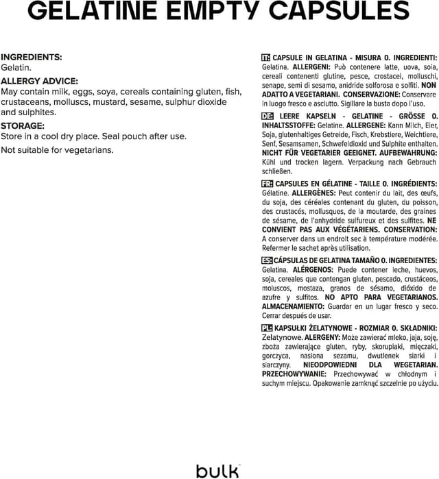 Thumbnail 1 de Bulk Gelatin Capsules Size 0 1000 pack 💊