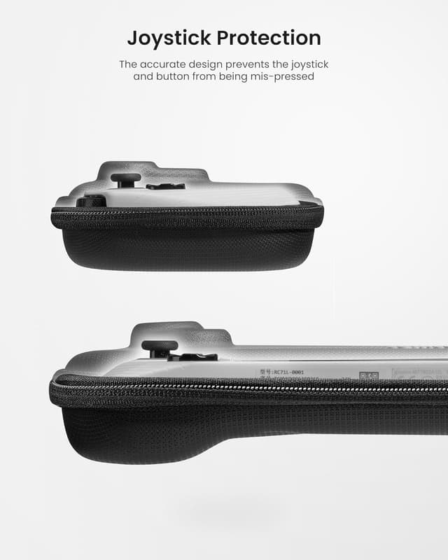 Detalle de tomtoc Protective Case for ROG Ally X and ROG Ally – slim hard shell travel bag, shockproof, black