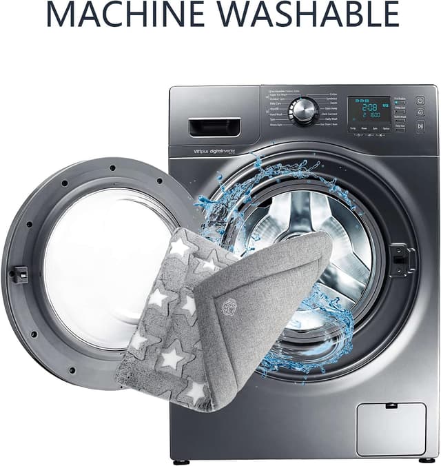 Detalle de EMPSIGN Cuscino per Cani Taglia Grande reversibile in schiuma ad alta densità (92 x 61 x 2,8 cm) grigio