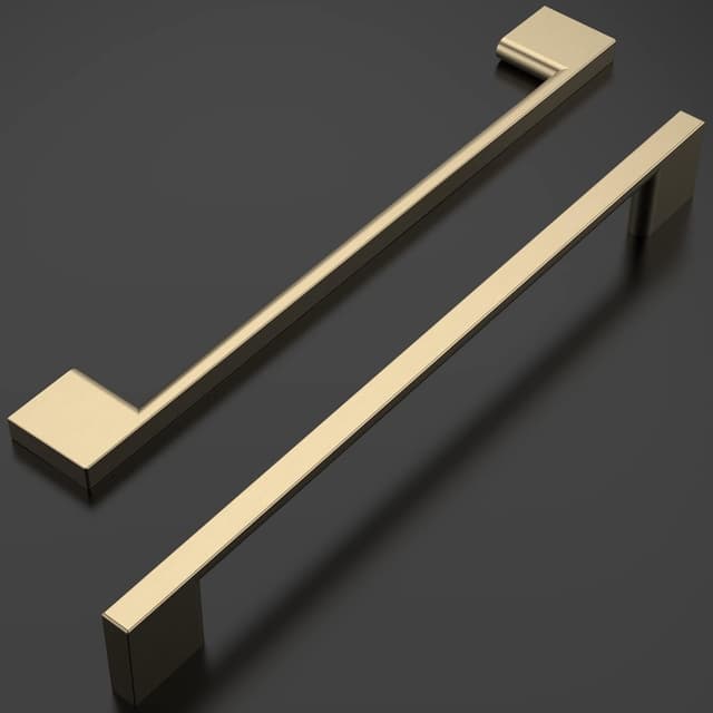 Detalle de Amerdeco poignées de meuble laiton brossé 192 mm