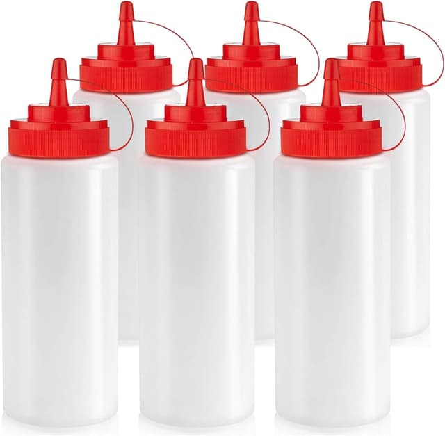 Detalle 2 de Norcalway 12 oz Condiment Squeeze Bottles