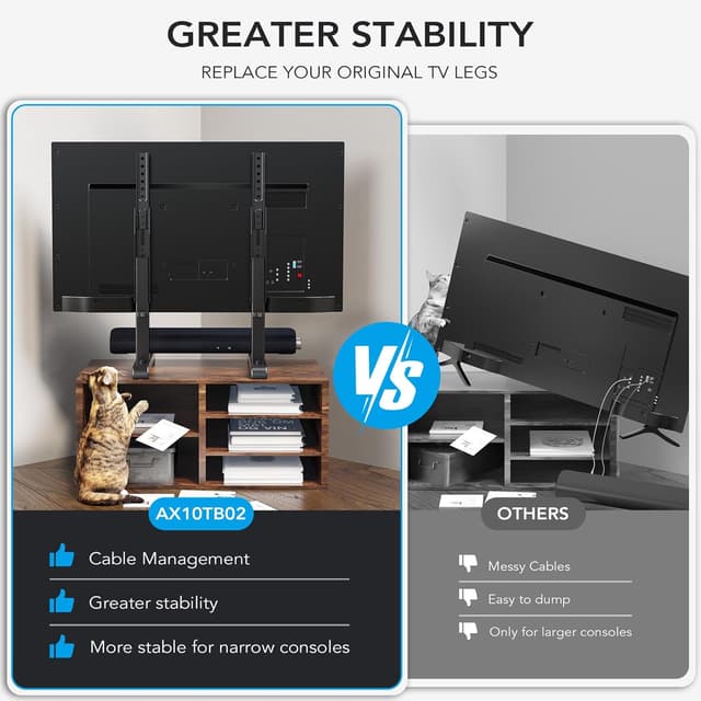 Detalle 2 de AX WABER AX10TB02 TV Stand 150 lbs