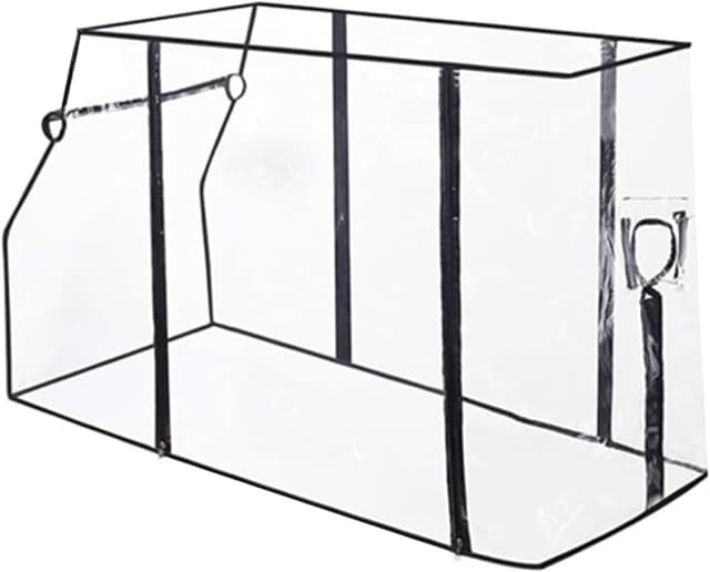 Detalle de Clear Folding Wagon Rain Cover – Waterproof, UV resistant EVA trolley cover (trolley and canopy not included)