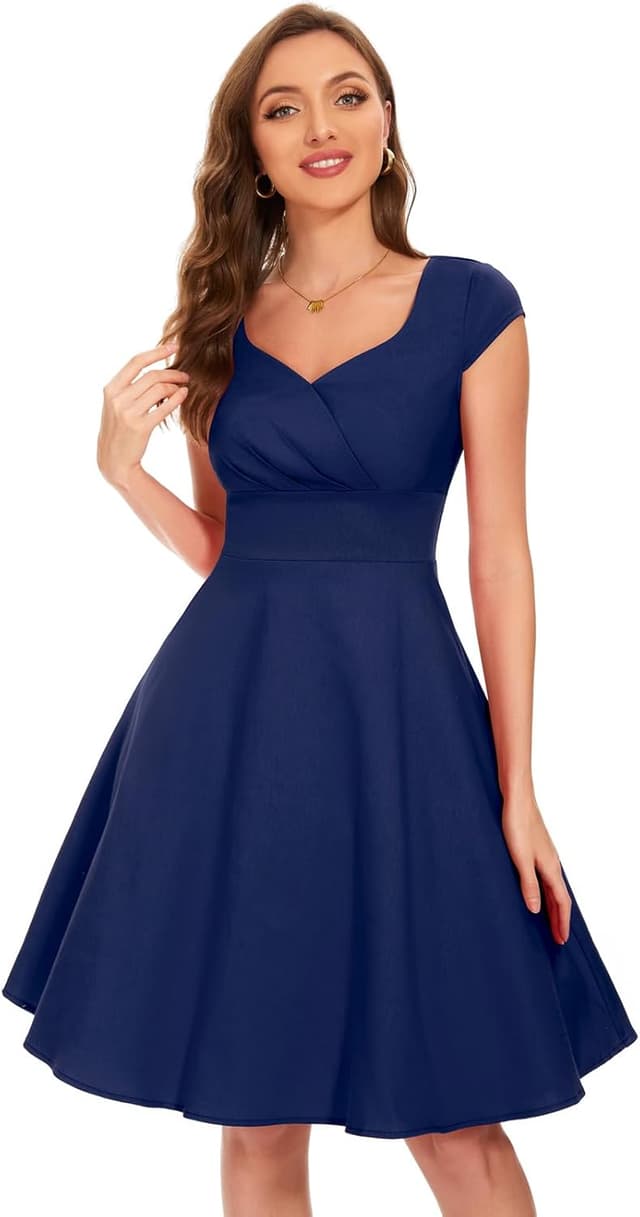 Detalle de Robe vintage de soirée Bbonlinedress (années 50/60) col en V, ligne A