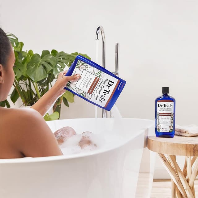 Detalle 2 de Dr Teal’s Pure Epsom Salt Magnesium Soak with Coconut Oil (Pack of 4, 3 lbs)