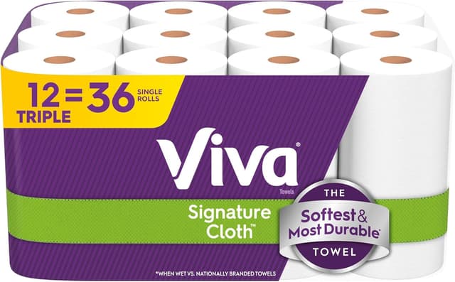 Imagen de Viva Signature Paper Towels 12 rolls, 129 sheets 🧻 en OfertitasTOP