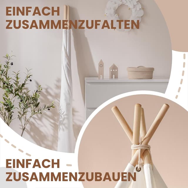 Thumbnail 5 de Tiny Land Tipi Zelt 167,6 cm ⛺