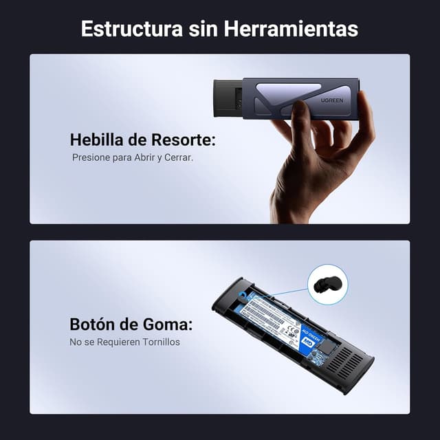 Thumbnail 4 de UGREEN Carcasa M.2 NVMe SSD con USB C 10Gbps 🚀