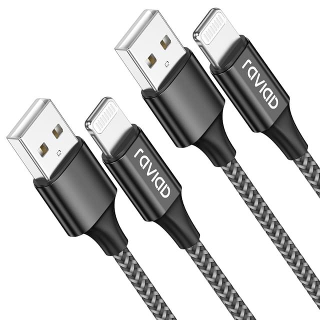 Detalle de RAVIAD iPhone Ladekabel 3M 2er Pack