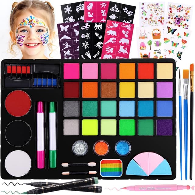 Detalle de Janolia Palette Maquillage Enfant, 27 couleurs