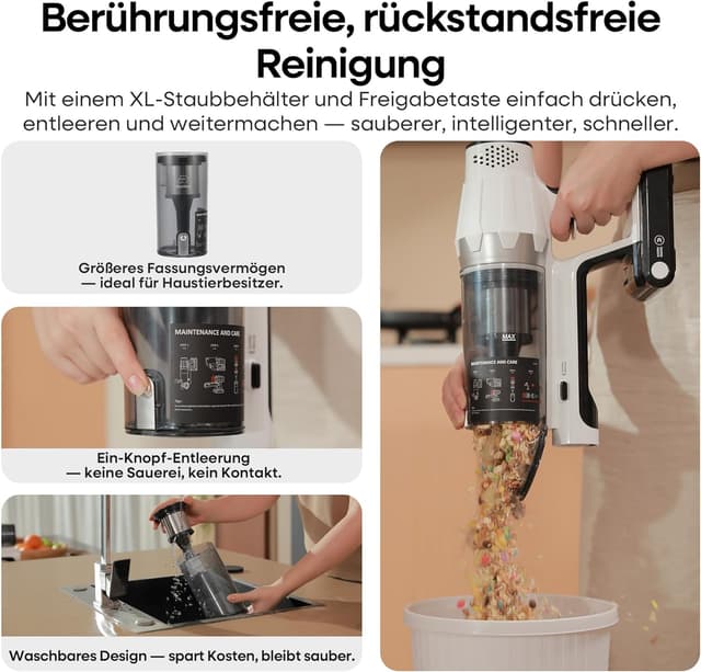 Detalle 1 de ElecKeys K20 Akkustaubsauger 48000 Pa