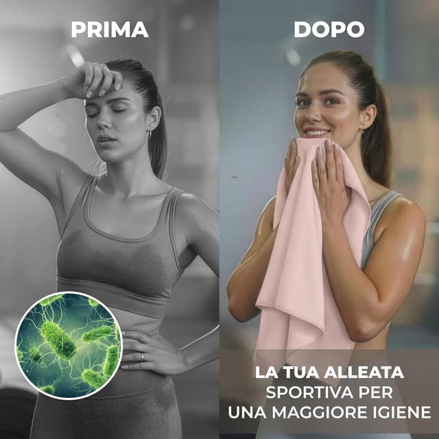 Thumbnail 3 de Zenacross Set 5 Asciugamani Microfibra 40x77 Pastello