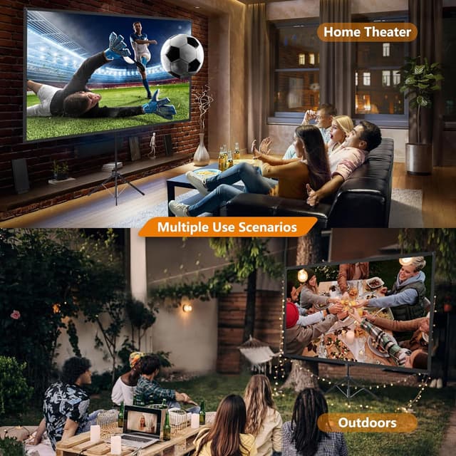 Thumbnail 5 de Beamer Leinwand mit Stativ 90 Zoll 16:9