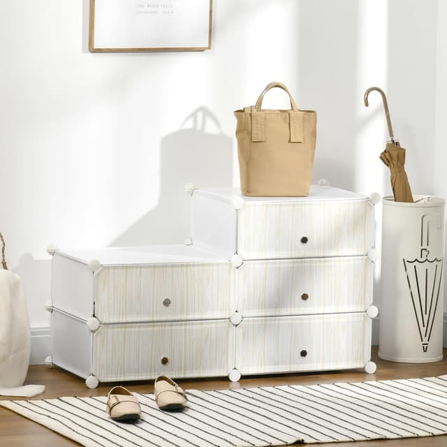 Thumbnail 5 de HOMCOM Armoire à chaussures modulable 12 paires