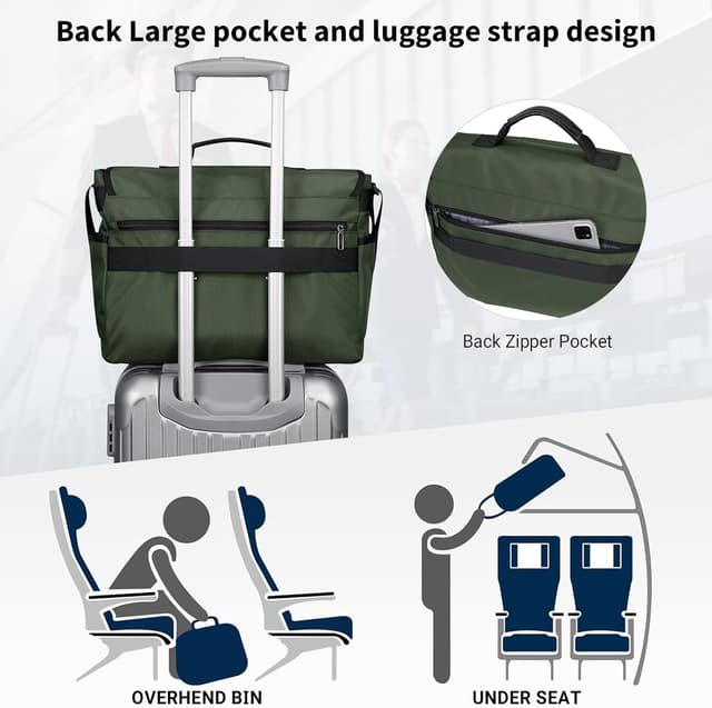 Thumbnail 6 de WITZMAN Messenger Bag for Men, nylon 15.6 in