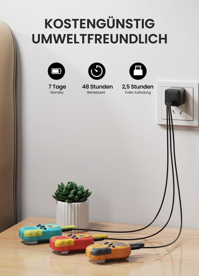 Detalle de FOREDOM Kinder Walkie Talkie 3er Set