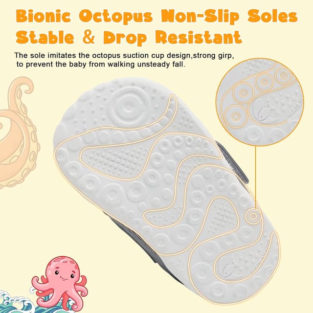 Thumbnail 6 de JOINFREE Baby Walking Wide Shoes 1st Walkers