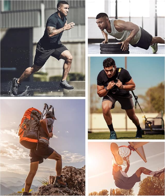 Thumbnail 6 de UUMIAER Herren Sporthose Kurz im 2er/3er Pack – schnell trocknend mit Reisverschlusstaschen