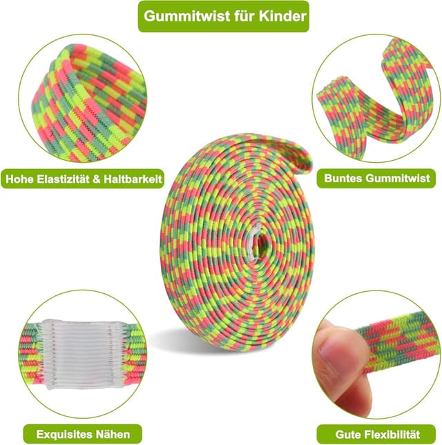 Detalle de Gummitwist Kinder Set 4 m für Hüpfer