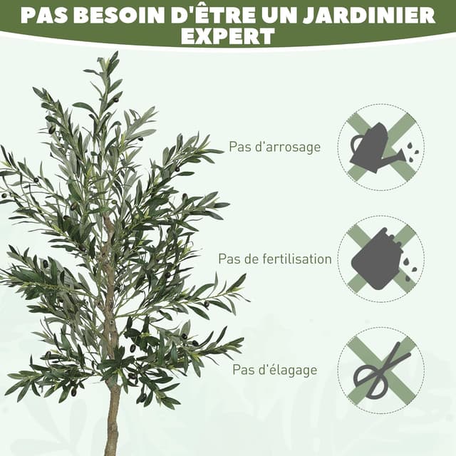 Thumbnail 5 de HOMCOM Olivier Artificiel 180 cm