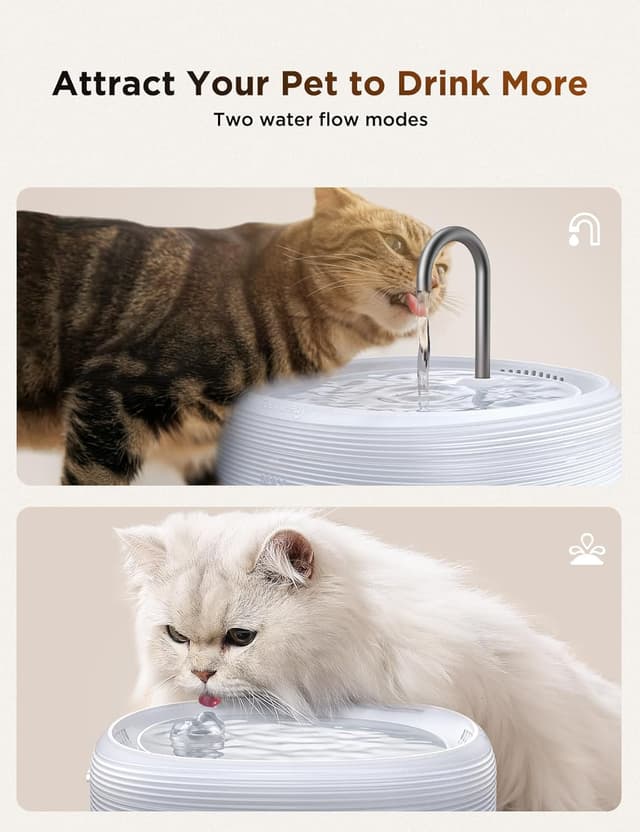 Detalle 2 de FEELNEEDY Fontaine à Eau 3,2L pour chat